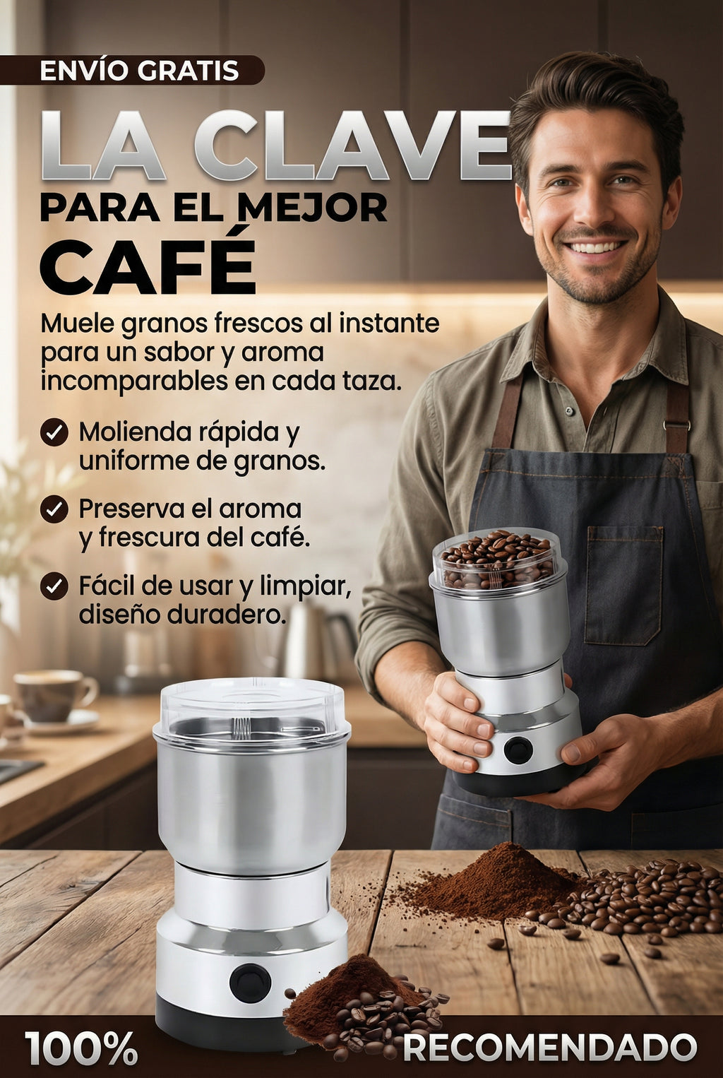 Molino Moledor De Cafe Y Especies
