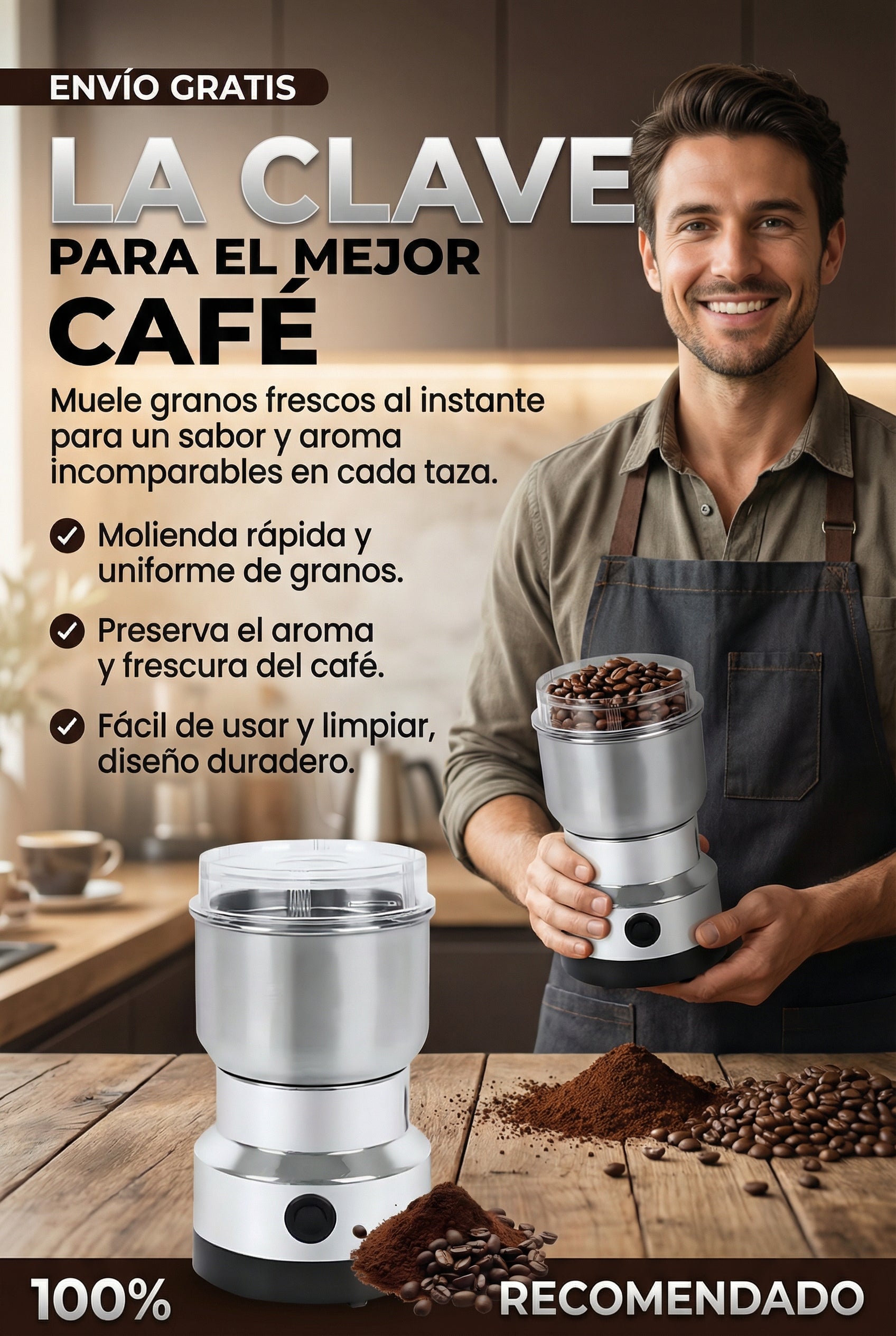 Molino Moledor De Cafe Y Especies